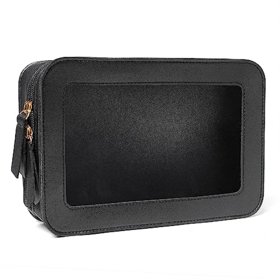 Toiletry Bag Tsa - クリアメイクアップバッグ 小型、TSA承認済みポータブルトイレタリーバッグ ジッパー付き化粧品トラベルバッグ メイクアップオーガナイザーケース ミニメイクアップポーチ