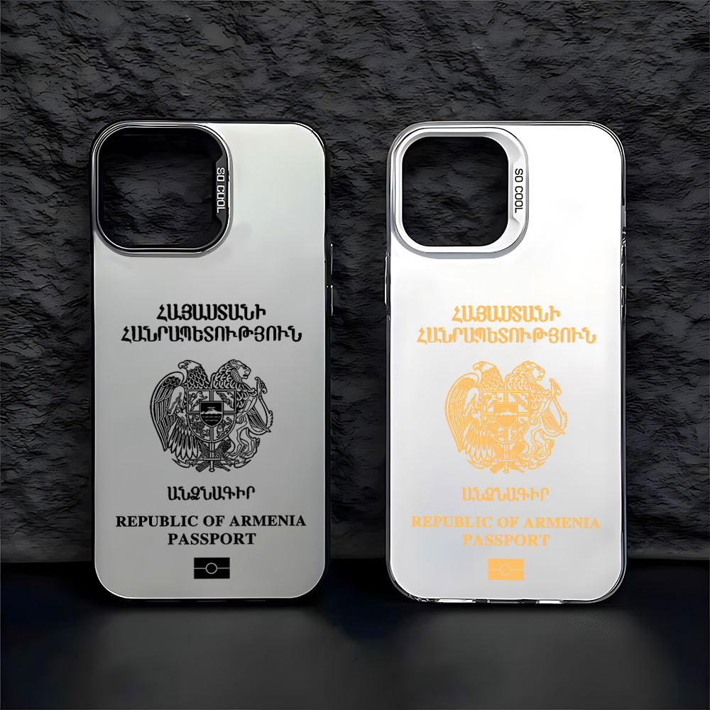 Travel Accessories Iphone - アルメニアパスポート電話ケース iphone 16 15 14 13