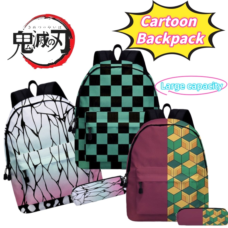 Travel Accessories Bag - 鬼滅の刃 胡蝶しのぶ 竈門炭治郎 我妻善逸 学生用軽量バックパック おしゃれ