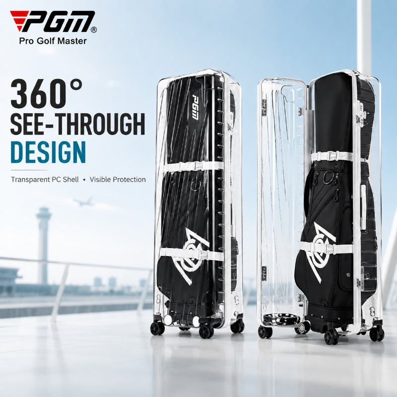 Toiletry Bag Tsa - 透明ゴルフトラベルケース ハードシェルPCゴルフクラブフライトケース TSAロック 360度回転ホイール ヘビーデューティトラベルバッグ