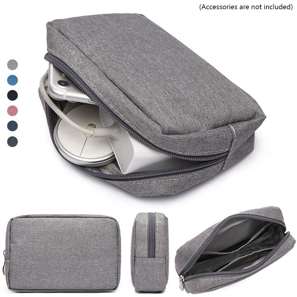 Travel Accessories - トラベルオーガナイザー HDD ガジェットデバイスポーチ 収納バッグ メイクアップカバー デジタルアクセサリー