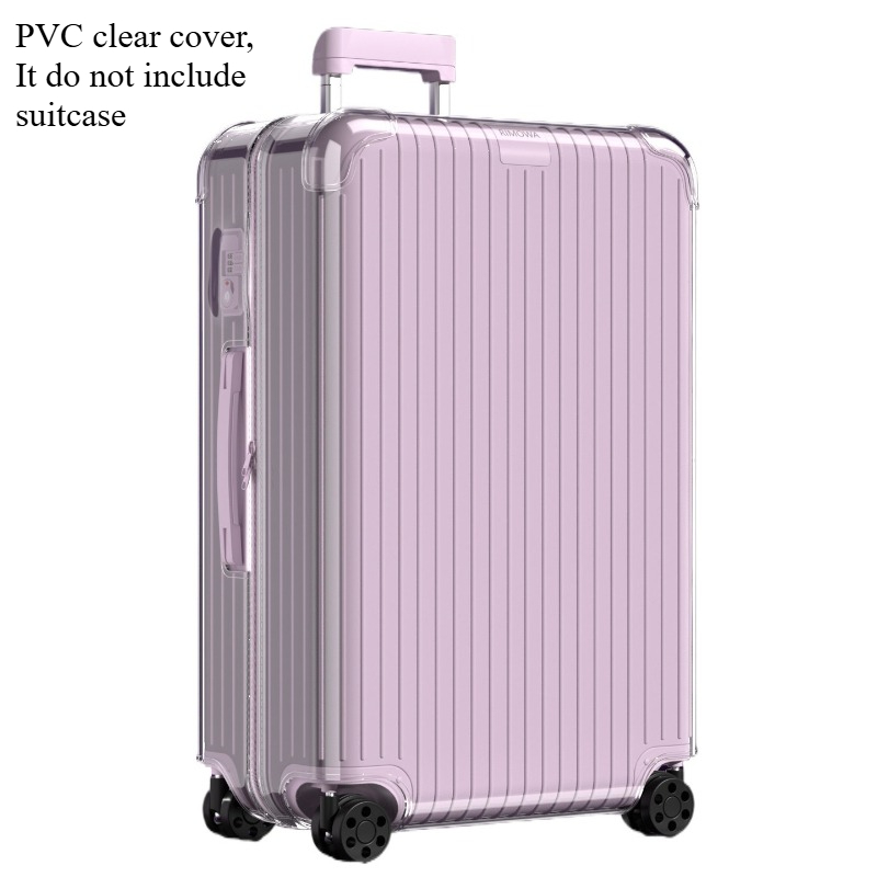 Travel Accessories Rimowa - 透明なPVC製スーツケースカバー。リモワのスーツケースに適合し、傷から保護。ファスナー付きで、取り外し不要。厚手。