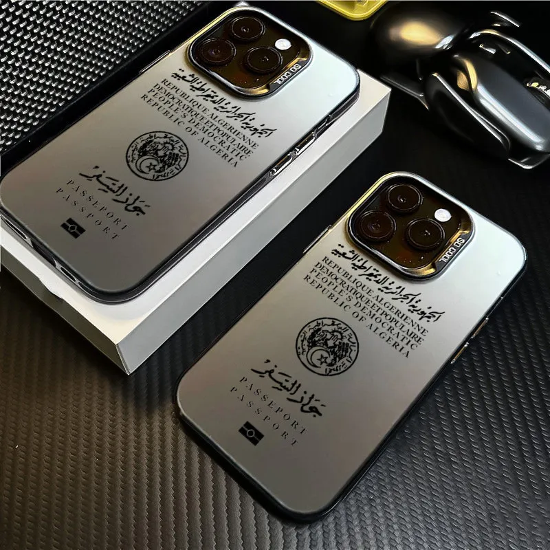 Travel Accessories Iphone - アルジェリアパスポート柄 iPhoneケース iPhone 17 16e 16