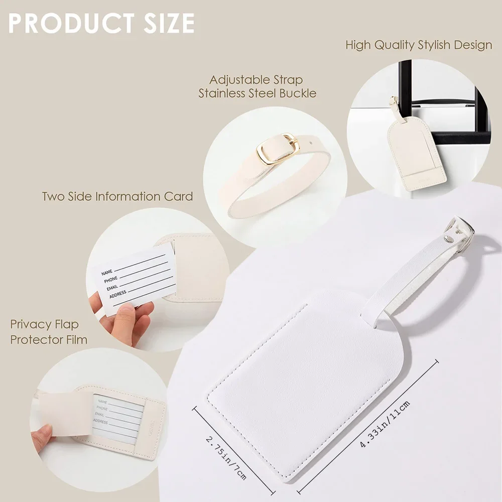 パーソナライズされた PU 荷物タグ レター 名前付き スー - Travel Accessories Gifts For Her のレビューと価格