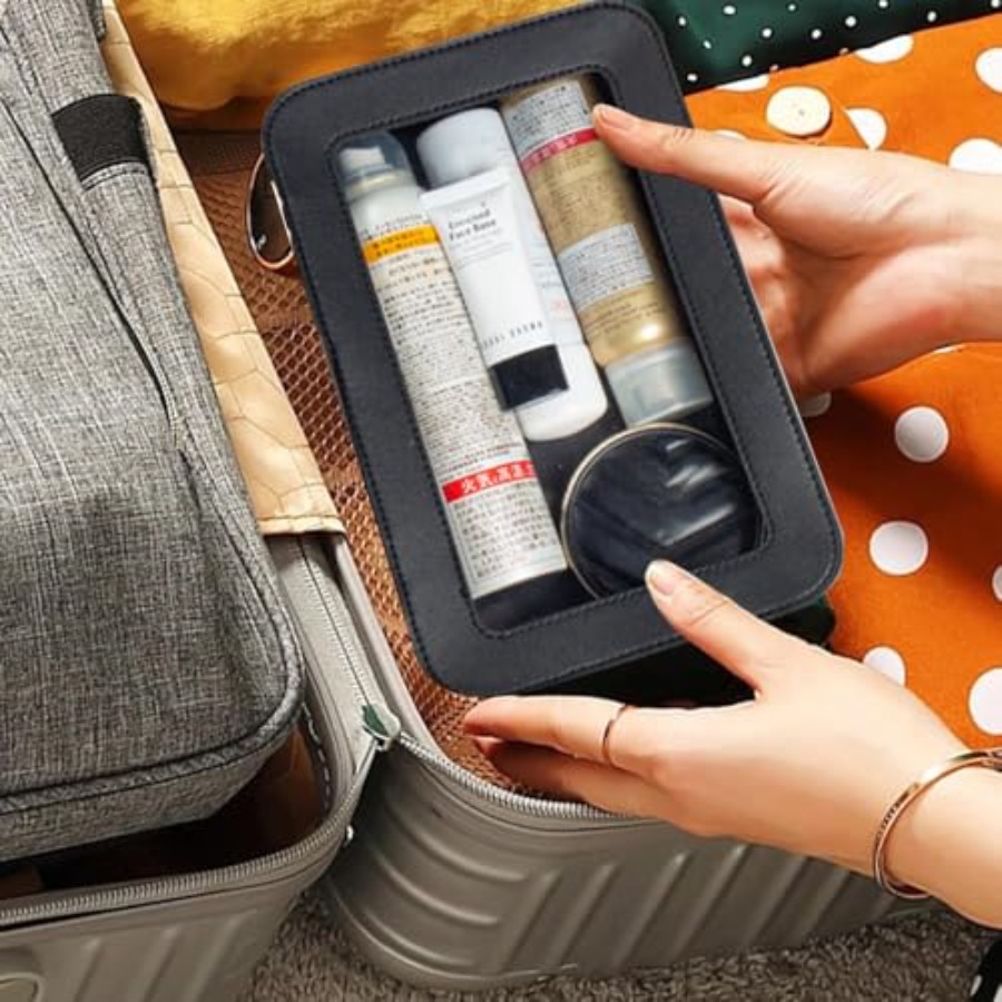 クリアメイクアップバッグ 小型、TSA承認済みポータブルトイ - Toiletry Bag Tsa のレビューと価格
