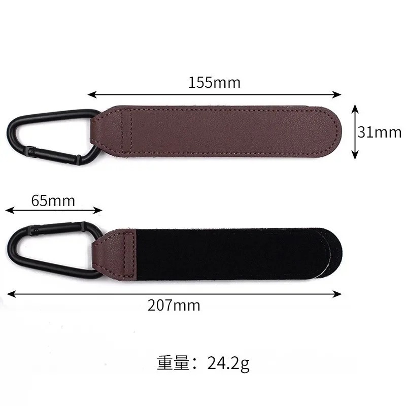 ベビーカーフック ファッションPUレザー製 調節可能なベビー - Travel Accessories For Baby のレビューと価格