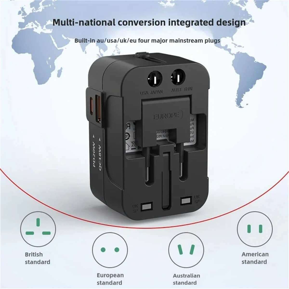 【TODAY-BUY】~@ ユニバーサルトラベルアダプター  - Travel Accessories To Buy のレビューと価格