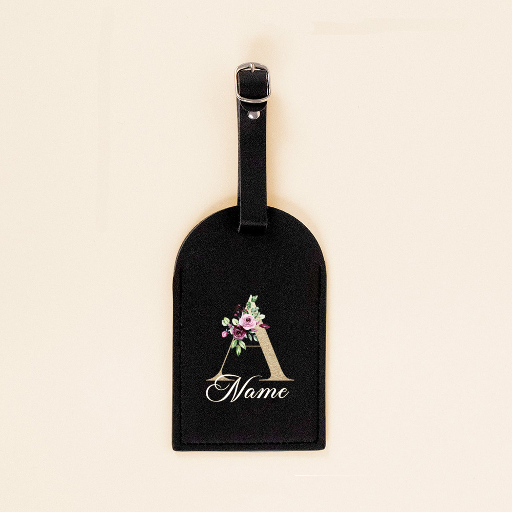 パーソナライズされたモノグラム PU 荷物タグ カスタム名  - Travel Accessories Gifts For Her のレビューと価格