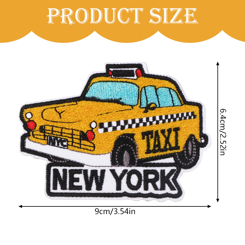 ニューヨークのタクストラベルパッチ,刺繍された市松模様のバッ - Travel Accessories New York のレビューと価格