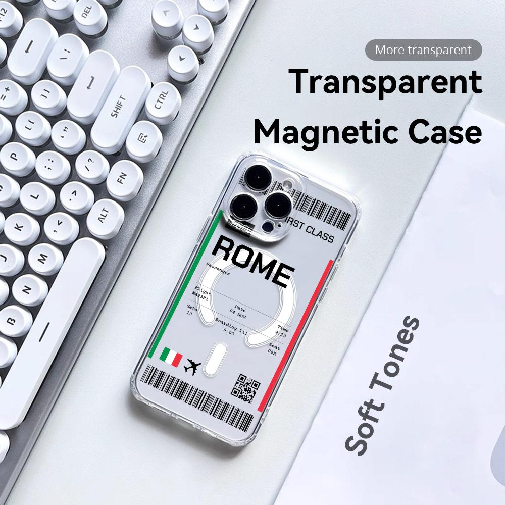 飛行機旅行チケット イタリア柄 iPhone 17 16 1 - Travel Accessories Iphone のレビューと価格