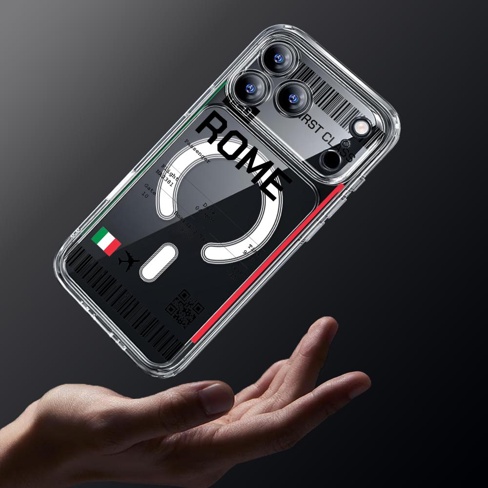 飛行機旅行チケット イタリア柄 iPhone 17 16 1 - Travel Accessories Iphone のレビューと価格