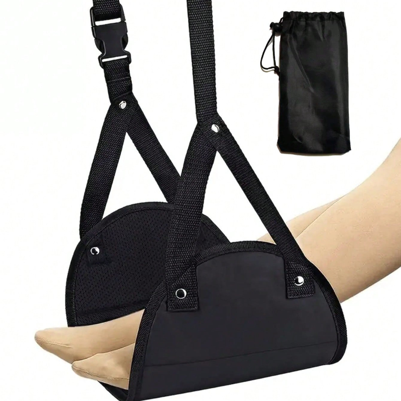 ポータブル調節可能なフットレストハンモック飛行機旅行長距離飛 - Travel Accessories For Train のレビューと価格