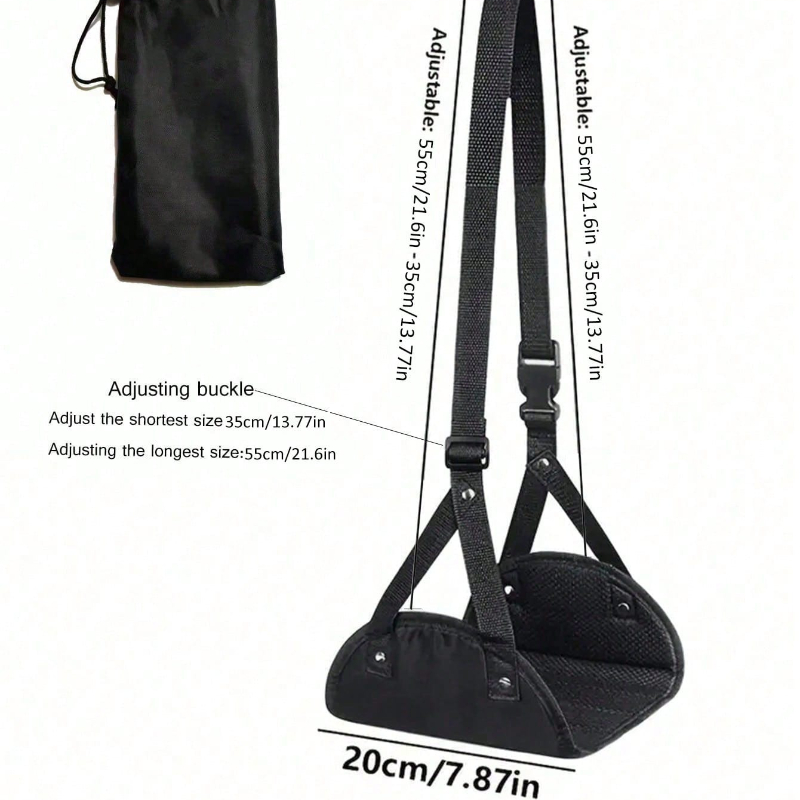 ポータブル調節可能なフットレストハンモック飛行機旅行長距離飛 - Travel Accessories For Train のレビューと価格