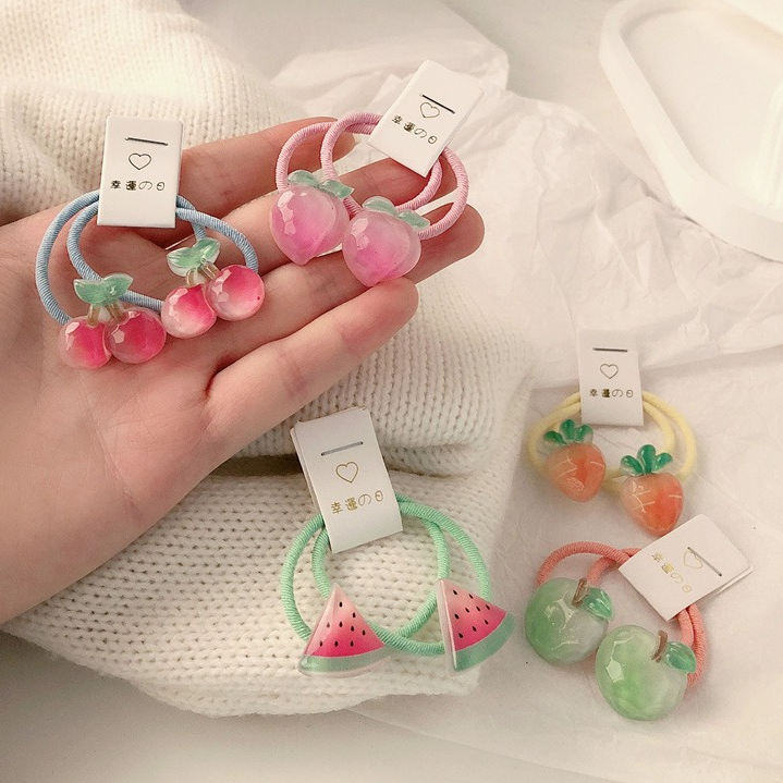 キッズキャロットヘアタイ 5ペア 滑り止め弾性ヘアバンド 女 - Travel Accessories For Baby のレビューと価格