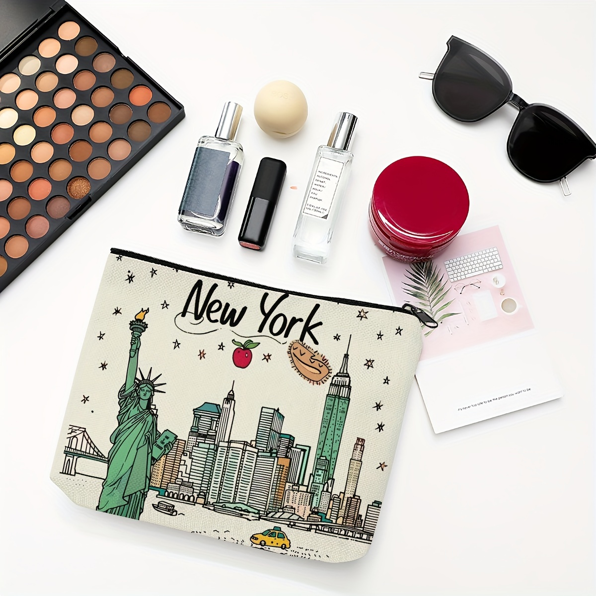 1pc ファッショナブルなかわいいニューヨークお土産ジッパー - Travel Accessories New York のレビューと価格