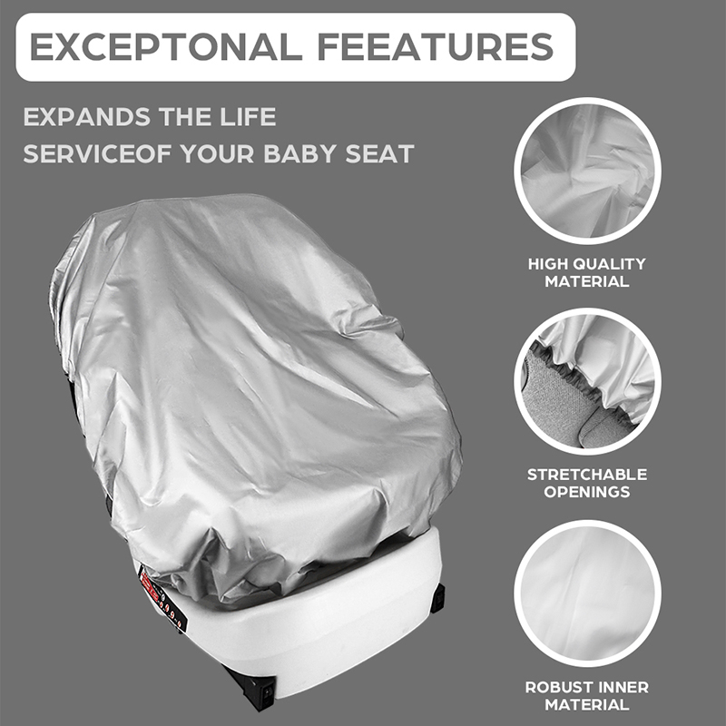 1PC シルバーベビーカーシートサンシェードカバーは熱と太陽 - Travel Accessories For Baby のレビューと価格