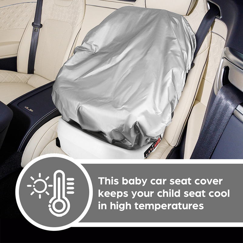 1PC シルバーベビーカーシートサンシェードカバーは熱と太陽 - Travel Accessories For Baby のレビューと価格