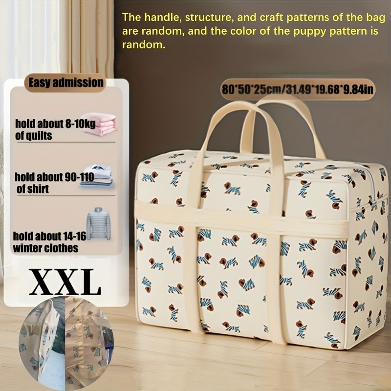折りたたみ式荷物整理バッグ（かわいい子犬柄）、大容量省スペー - Travel Accessories Bag のレビューと価格