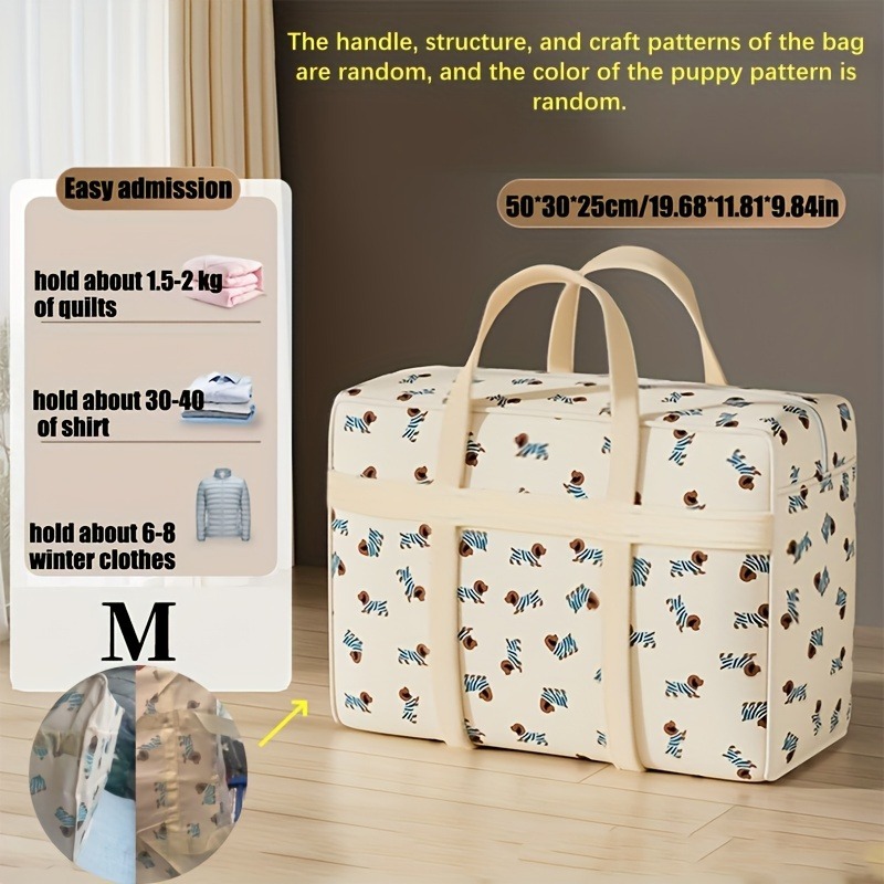 折りたたみ式荷物整理バッグ（かわいい子犬柄）、大容量省スペー - Travel Accessories Bag のレビューと価格