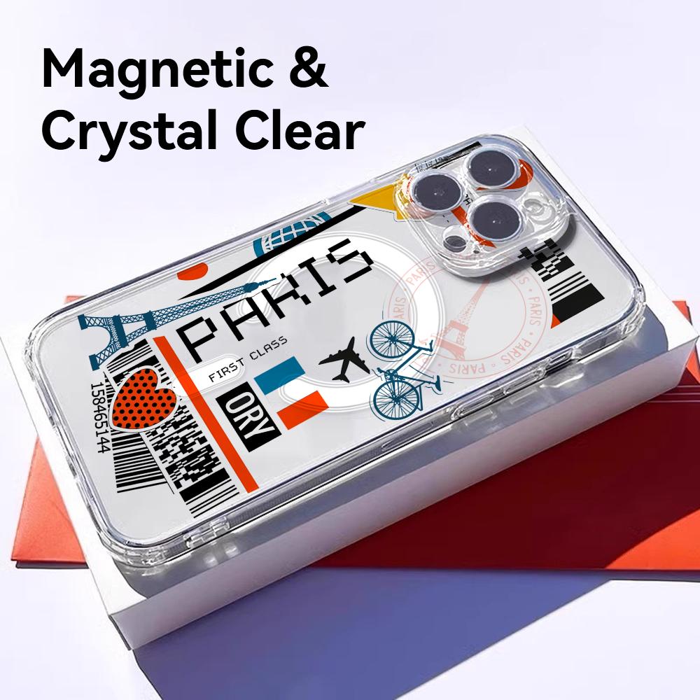 飛行機旅行チケット フランス柄 iPhoneケース iPho - Travel Accessories Iphone のレビューと価格