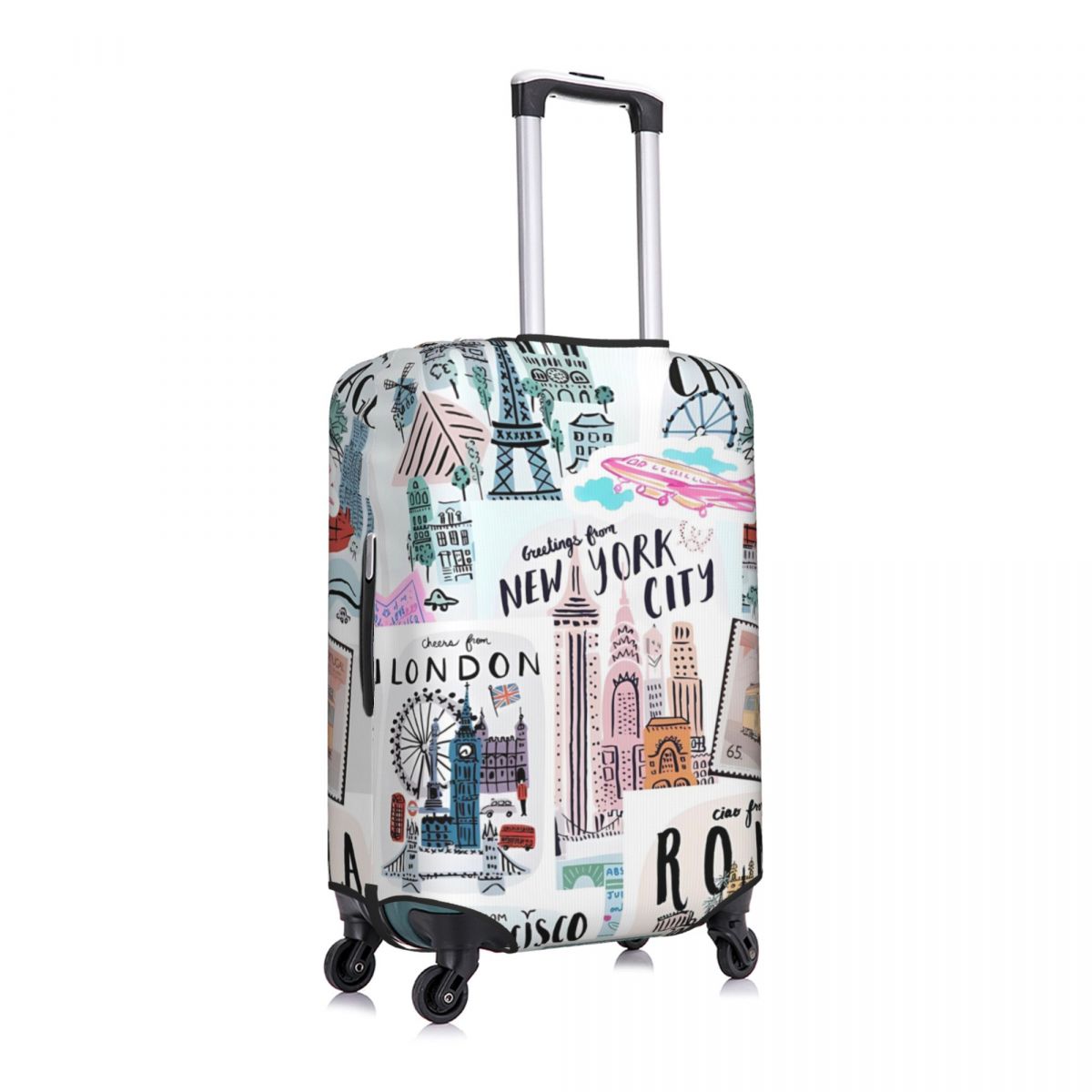 旅行プリントのスーツケースカバー,実用的な旅行かばん用品,プ - Travel Accessories New York のレビューと価格