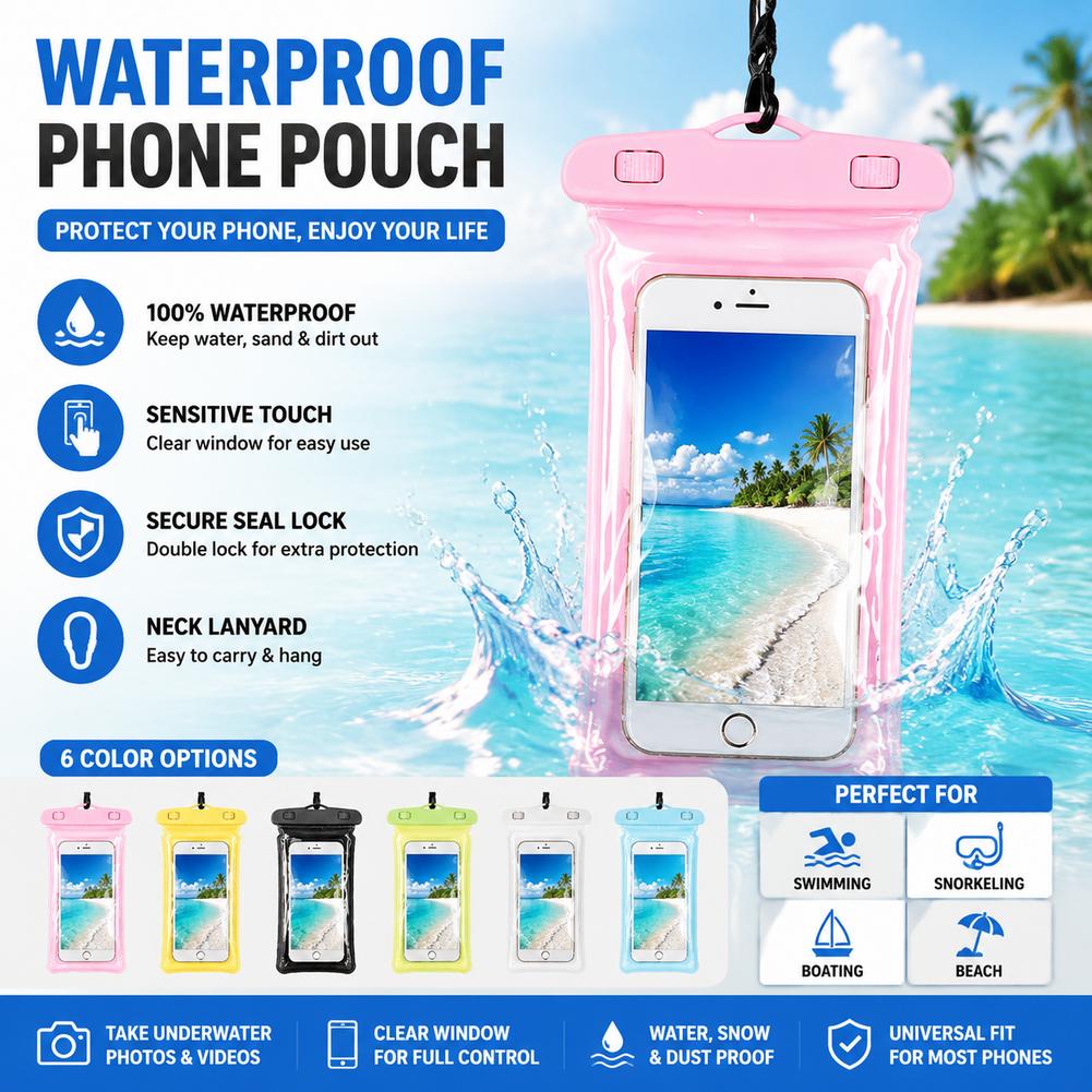 クリア防水携帯電話ケース ドライバッグポーチ iPhoneス - Travel Accessories Iphone のレビューと価格