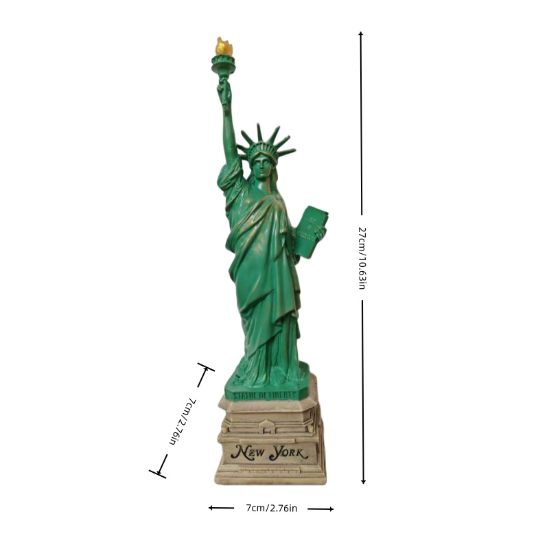 自由の女神像 樹脂製像 デスクアクセサリー 収集品 旅行土産 - Travel Accessories New York のレビューと価格