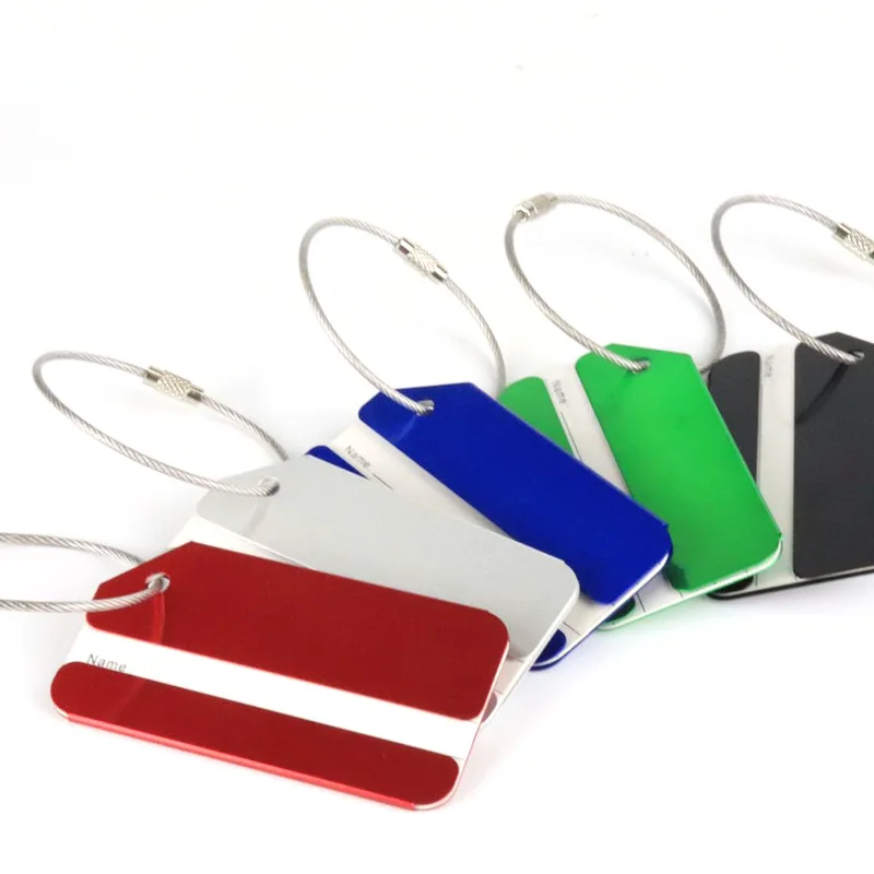 旅行用アルミニウム合金ラゲッジタグ、空港、駅、スーツケースタ - Travel Accessories For Train のレビューと価格