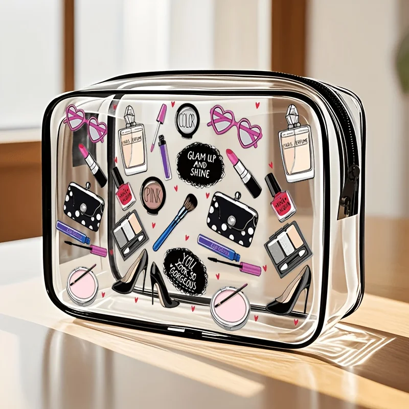1pc クリアメイクアップバッグ透明トラベルトイレタリーポー - Toiletry Bag Tsa のレビューと価格