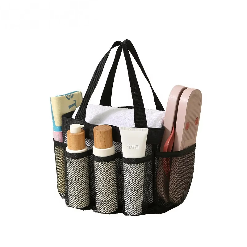 ポータブルメッシュシャワーキャディートートビーチバッグ、旅行 - Travel Accessories のレビューと価格