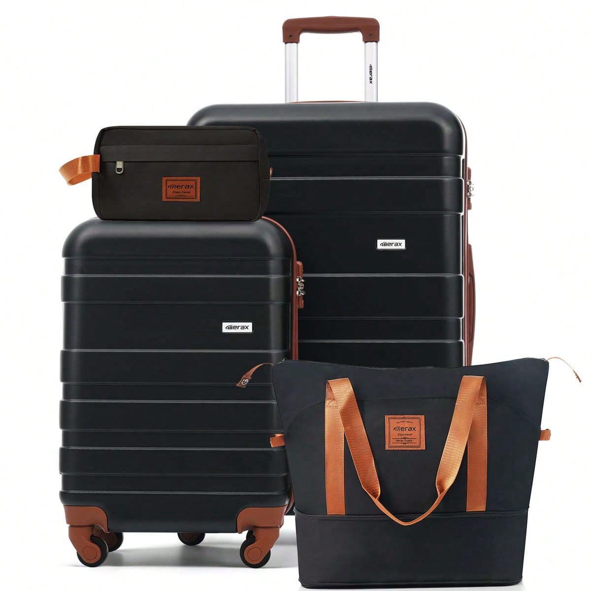 4点セットの荷物セット - 20インチ機内持ち込み用スーツケ - Toiletry Bag Tsa のレビューと価格