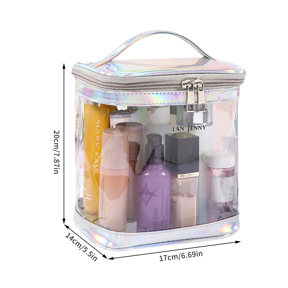 透明なPVC製メイクアップバッグ（ハンドル付き）、透明トラベ - Toiletry Bag Tsa のレビューと価格