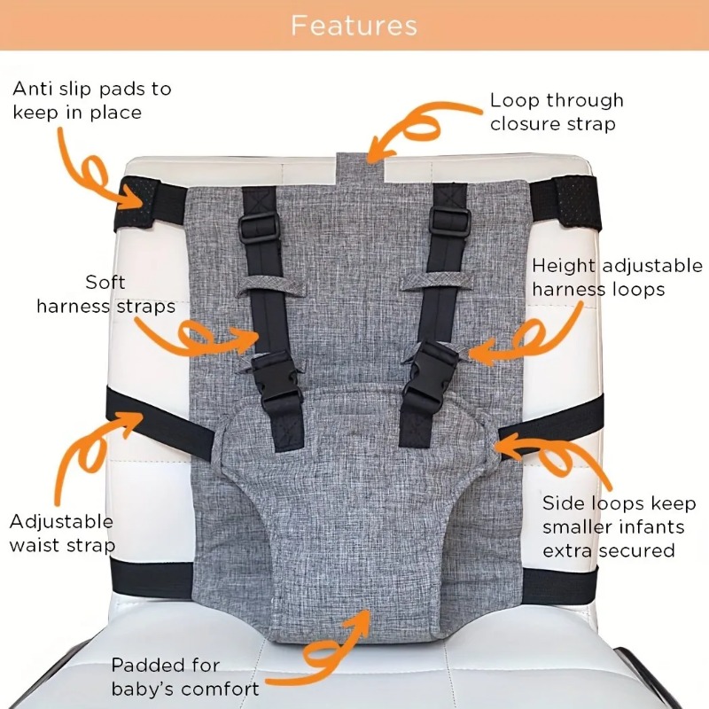 調節可能なベビーダイニングチェアシートベルト安全トラベルハー - Travel Accessories For Baby のレビューと価格