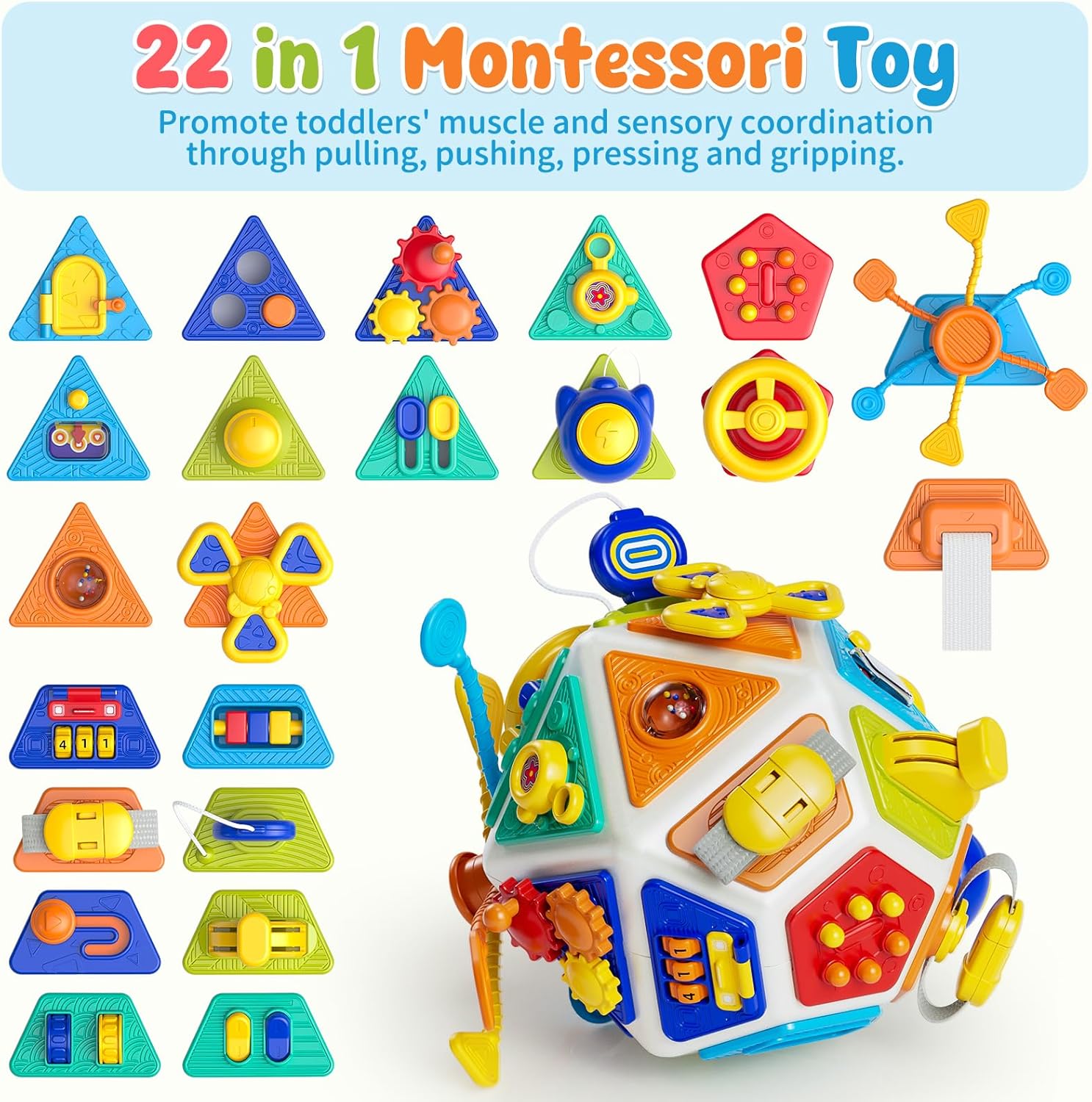 22-in-1 ベビービジーボード アクティビティキューブ  - Travel Accessories For Baby のレビューと価格