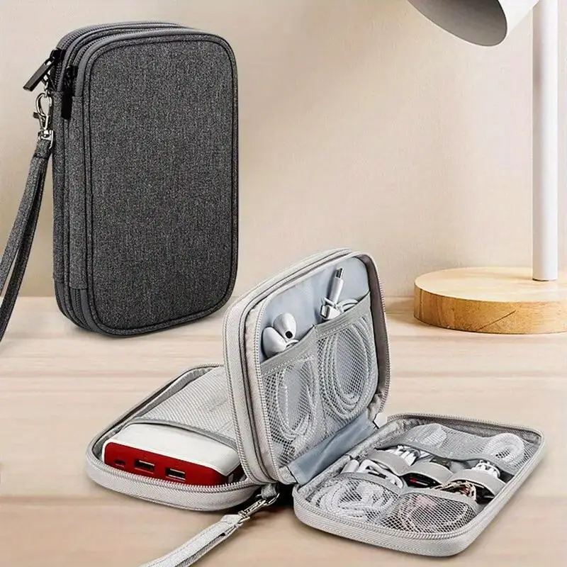 旅行収納袋ケーブル電源銀行イヤホンエレクトロニクスアクセサリ - Travel Accessories Iphone のレビューと価格