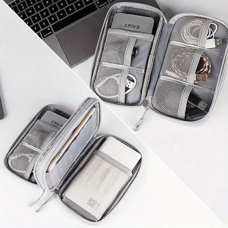 旅行収納袋ケーブル電源銀行イヤホンエレクトロニクスアクセサリ - Travel Accessories Iphone のレビューと価格