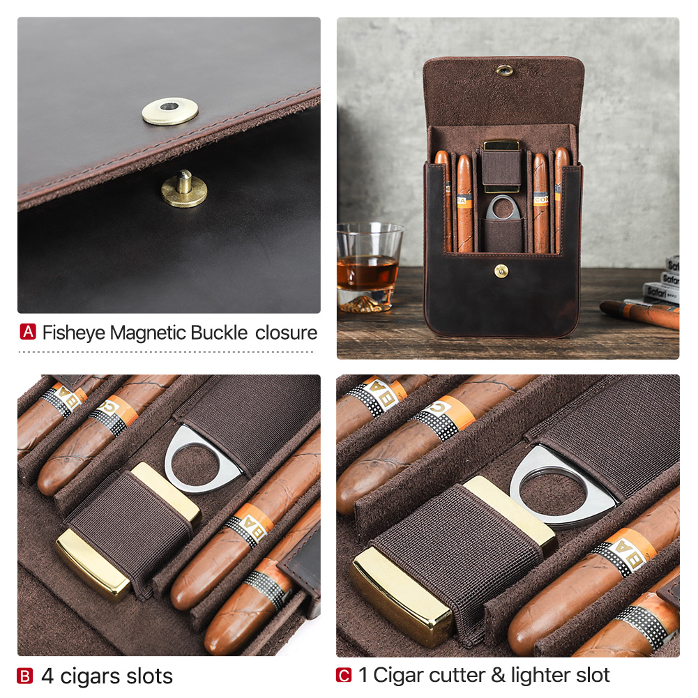 CONTACT'S FAMILY 本革製シガーヒュミドールボ - Travel Accessories のレビューと価格