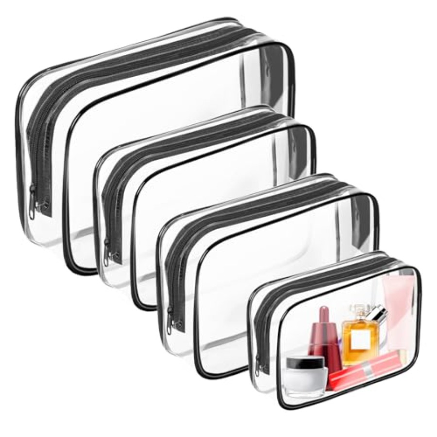 透明メイクアップバッグ、ジッパー付きポータブルトラベルトイレ - Toiletry Bag Tsa のレビューと価格